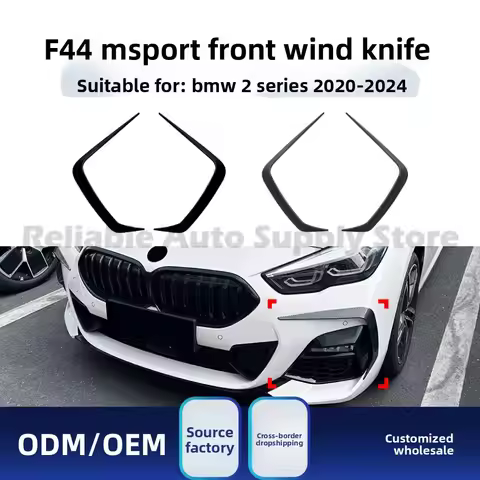 BMW M F44 Design For BMW 2 Series F44 M Sport 2020-2024 Front Air Dam Vent Lip Sticker Decal Stylish