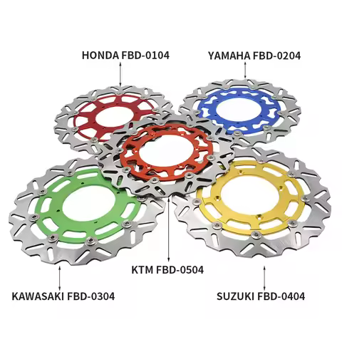 320MM Oversize Front Wavy Floating Brake Disc Rotor For CR CRF SX XC EXC XCW YZF PMZ RMZ PMX KXF 199