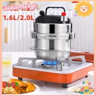 LAKAMIRY Pressure Cooker, 0.8L/1.2L/1.6L/2L Stainless Steel Mini Pressure Pot, Multifunctional Uncoa