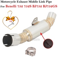 Slip On For Benelli 752 752S BJ752 BJ752GS Motorcycle Exhaust Escape System Modified Middle Link Pip