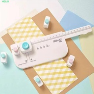 HELIX Separator Page Creation Board, Foldable Extendable Loose Leaf Separator Label, Labels Puncher 