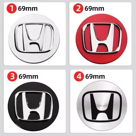 4pcs 58MM/69MM Car Hub Caps Wheel Center Caps Rims Cover for Honda Civic Accord Fit City Vezel CRV O