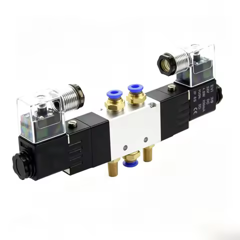 4V Three-position Five-way Solenoid Pneumatic Valve 230C-08 Dual Control 230E Cylinder 430C-15 Contr
