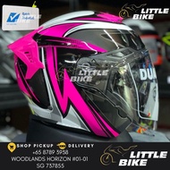 SG SELLER - PSB Approved Evo RS9 curve pink open face motorcycle helmet w sun visor