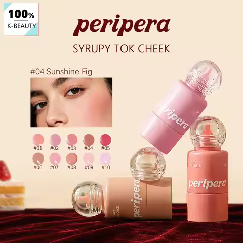 PERIPERA SYRUPY TOK CHEEK,Hydrating Liquid Texture,Luxury Makeup,Natural Skin-Fusion Finish,Korean C