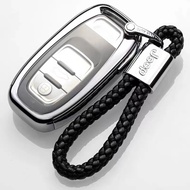 Leather Braided Car Key Ring Hand Woven Keychain Men's Hanging Accessories Jeep  Renegade Compass Wr