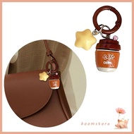 Boom Modern Coffee Star Keychain Car Interiors Hanging Pendant Decorative Ornament Keyring Holder Ch