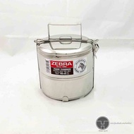 [TeoHin] Zebra SUS304 Stainless Steel Food Carrier 16x2 ( 2 tier 16cm), mangkuk tingkat, tiffin, food storage, 2tiers