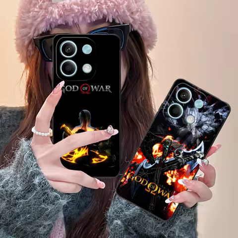 War Kratos Mobile Phone Case for Xiaomi Redmi Note 13 12 11 10 9 8 7 6 S A Pro Lite Plus 5G Black Co