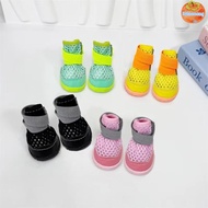 INTOO Pet Shoes, Breathable Mesh Anti-Slip Small Dog Shoes,  Adjustable Comfortable Summer Lightweig
