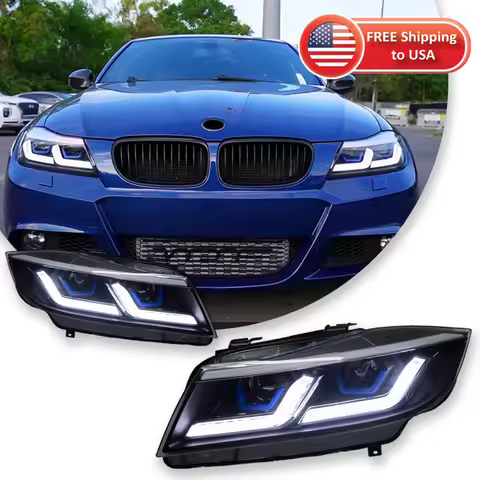 TYPY Car Lights For BMW 3 Serise E90 Headlight 2005-2012 LED Head Lamp 320i 318i 330i DRL Projector