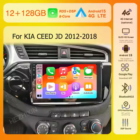 2k 8 core For KIA Cee'd CEED JD 2012 2013 2014 2015-2018 Android 15 Carplay Auto Car Radio Multimedi