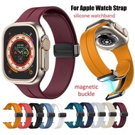 9956 OEM Spigen Magnetic Strap Compatible for 🍎 watch ultra band 42/44/45/49mm Silicone i Watch Seri