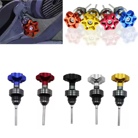 1pc Oil Dipstick Cap Plug For Scooter Motorcycle Engine Engine Crankcase Oil Level Gauge Universal B