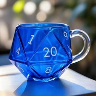 Polyhedron Dice Coffee Cup Game Cup Game Night Cup Fantasy Lover Gift Rainbow D20 Dice Cup 12.19