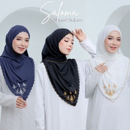 Shawl Sulam Saloma Shawl Sulam Penuh Kahwin Nikah  Bunga 4Penjuru