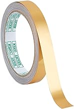NBEADS 5 Rolls Molding Trim Peel and Stick, About 10.94 Yards x 0.59 Inch Self-Adhesive PVC Contact Paper Flexible Mirror Border Trim Wall Stickers for Wall Door and Windows, Gold