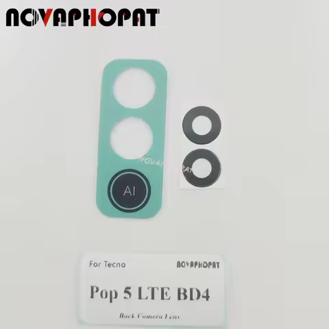Novaphopat Back Rear Camera Lens Glass For Tecno Pop 5 LTE BD4 BD4i BD4A