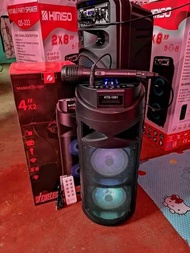 Kingster 091 Portable Rechargable Bluetooth Speaker Karaoke Free Mic Remote Ii
