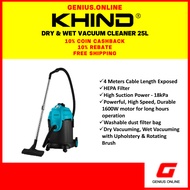 KHIND 2 In 1 Dry & Wet Vacuum Cleaner (25L) VC3666/Midea Vacuum Cleaner (1L) MVCC1211SBL