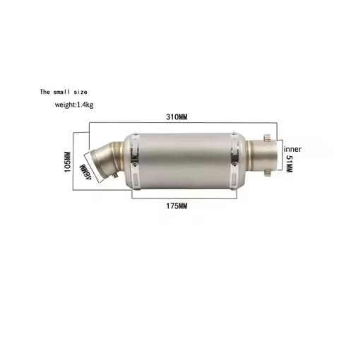 Universal 51mm motorcycle exhaust Jicun muffler motorcycle exhaust belt, suitable for Yamaha PCX125