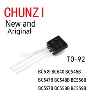 100PCS New and Original In-Line Triode Transistor 0.1A IC TO-92 BC639 BC640 BC546B BC547B BC548B BC5