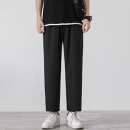 Breathable Men Pants Basic Long Pants Causal Men Trousers Ice Silk Ankle Pants 3 Colors