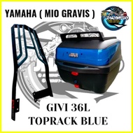 ☬ ☸ ◶ ( MIO GRAVIS ) 36L GIVI BOX AND CMonorack FOR YAMAHA MIO GRAVIS 125cc
