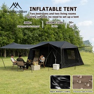 MOUNTAINHIKER Khemah kembung Village13 Inflatable Tent 2 Bedrooms 1 Living Room Luxury Tent Family T