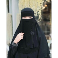 Niqab Bandana Niqab Cadar Niqab Yemen Cadar Bandana Niqab Viral Niqab SPLIT FLOWER