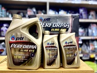 PTT น้ำมันเครื่องสังเคราะห์100% PERFORMA EURO SYNTHETIC 5W‑30 ขนาด 4 ลิตร (แถมฟรี 2 ลิตร)