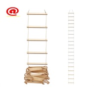 Miniature Christmas Gnome Accessories Wooden Gnome Door Mini Ladder 100 X 8 cm Gnome Rope Ladder