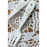 ~~~Versailles Life Boutique~~ Japan Imported imane Emma Rose Shape Enamel Small Dessert Fork.small F