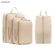 TH-HG 4-Piece Travel Storage Bag Thick Zipper Supplies Time Organizer