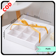 [5 PCS] KOTAK KUE SEKAT HAMPERS MERAH PUTIH MIKA TRANSPARAN PITA CUPCAKE PUDDING PACKAGING BOX