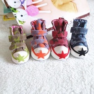 Star Canvas Shoes Dog Shoes Pet Shoes Teddy Bichon Anti-slip Shoes Dog Shoes Star Canvas Shoes