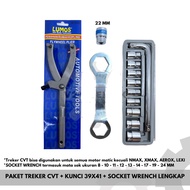 MATA CVT Tracker PACKAGE + 39x41 MM Key + 8-24 MM Socket Wrench Set + 22 MM Socket Bit COMPLETE CVT 