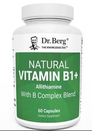Dr Berg Natural Vitamin B1+ Allithiamine with B Complex Blend