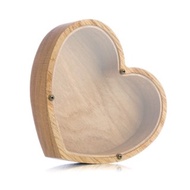 Personalized piggy bank HEART Wood coin bank Valentines day gifts