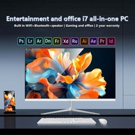 2025 ทั้งหมดในหนึ่ง PC 24 นิ้ว Intel Core i7 4700MQ all in one pc 16G 512G SSD เกมสำนักงานความบันเทิ