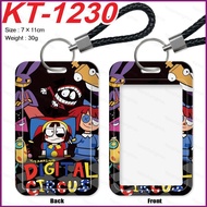 YT2 THE AMAZING DIGITAL CIRCUS Anime KeyChain Card Holde student MetroCard meal Card bus Card Holder