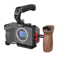 Elegant appearance Factory Custom Camera Cage With Top Handle and Wooden Handgrip Camera Cage Kit fo