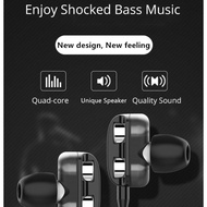 [| jm earphone / headset treble double unit stick bass subwoofer in
