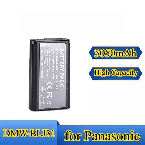 3050mAh High Capacity DMW-BLJ31 Battery for Panasonic DC-S1 / S1R / S1H Durable Replacement for Lumi