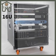 16U Flight Case Power Amplifier Rack Mixing Console Rack Empty Cabinet Touring Case With Door