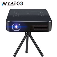 WZATCO D13 DLP lAsEr Smart Android WIFI Portable Outdoor Video LED Mini Projector support 4K FullHD 1080P Proyector with