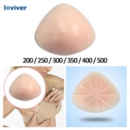 [Loviver] Triangle Silicone Breast Form Chest Form Washable Removable Mastectomy Underwear Chest Pad Concave Bra Pad Fake Breast