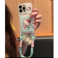 Card Holder Kittybiru Strap Case iphone 17 Air Pro 16 15 Pro Max 11 13 Pro Max 15 Plus 7P 8P Xr Ip13