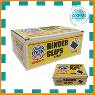 ✬ ♥ ― MGK BINDER CLIPS, COLOR: BLACK, 12 PCS/BOX