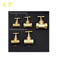 [100%ORIGINAL] TM Brass Stopcock Water Gate Valve ET